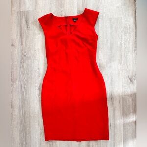 Ann Taylor Elegant Red Sleeveless Dress